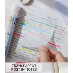 Thana - Translucent Sticky Note / Multicolor Pen / Set