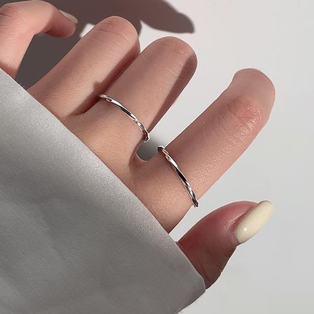 Hansha-Twisted Sterling Silver Open Ring