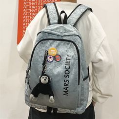 SUNMAN - Lettering Zip Backpack SUNMAN - Lettering Zip Backpack