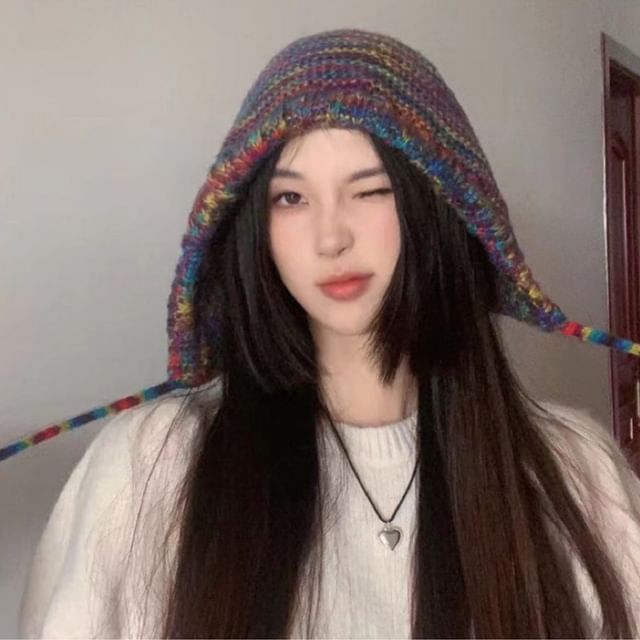 FROME-Melange Knit Bonnet Hat