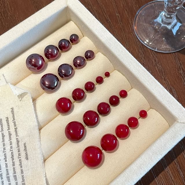 Rodiv-Bead Stud Earring Various Designs