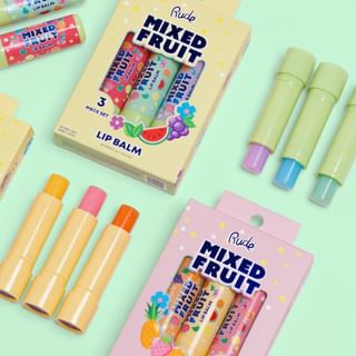 Rude Cosmetics - Mixed Fruit Lip Balm Trio - 2 Types