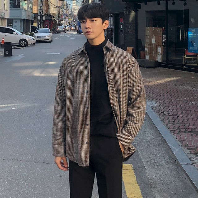 MRCYC-Plaid Shirt Jacket