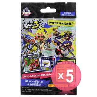Bandai - Nintendo Splatoon 3 Bath Powder 5pcs Bundle Set