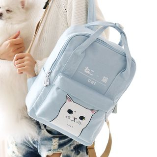 cat print backpack