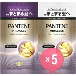 PANTENE Japan - Miracles Uneri Control & Repair Shampoo & Treatment Trial Set 5pcs Bundle Set