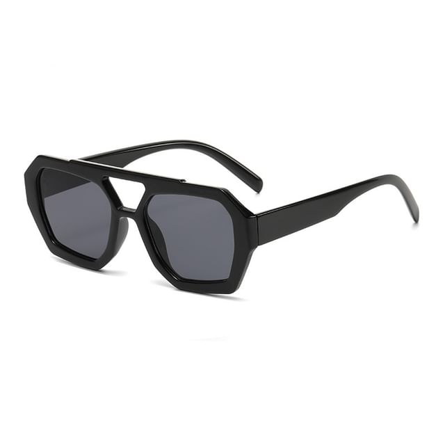 Aisyi-Double Bridge Geometric Sunglasses