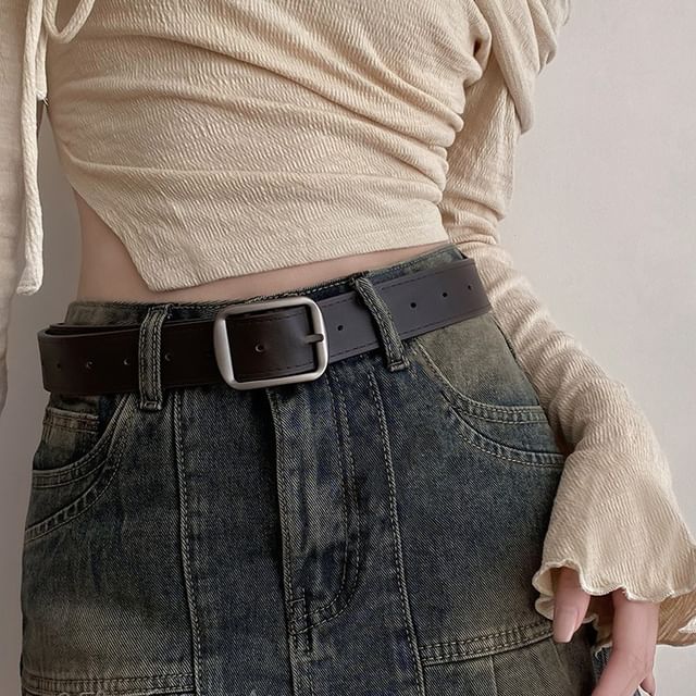 Jael-Faux Leather Belt
