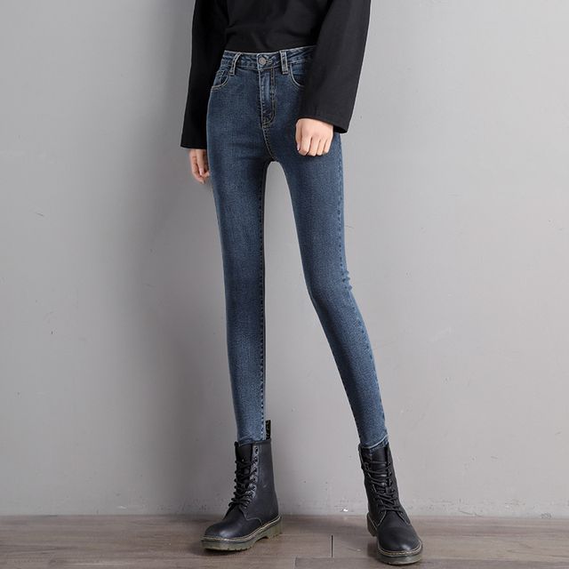 Denimot-High Waist Skinny Jeans