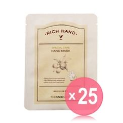 THE FACE SHOP - Rich Hand V Special Care Hand Mask 1pc (x25) (Bulk Box)