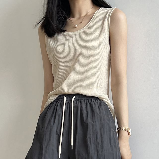 Keiko Girl-Scoop Neck Tank Top