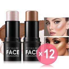 FOCALLURE - New Highlighter & Contour- 3 Colors (x12) (Bulk Box)