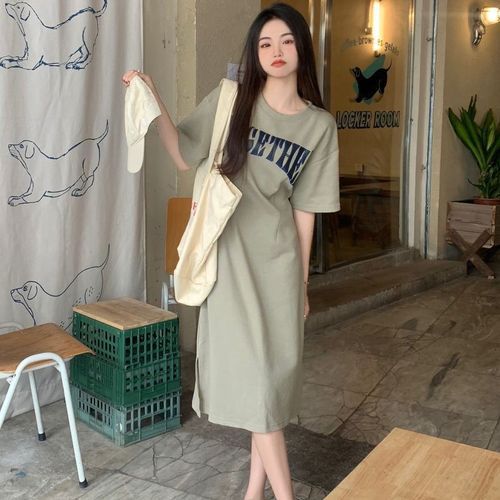 Short sleeve midi outlet t shirt dress