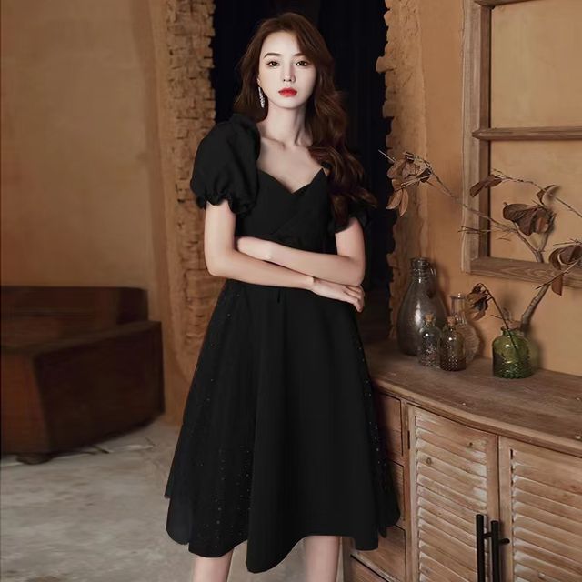 Pensacola OffShoulder Midi Cocktail Dress YesStyle