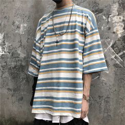 VERSIBO - 條紋中袖T裇 VERSIBO - 條紋中袖T裇