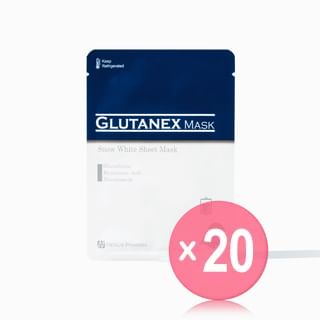 GLUTANEX - Snow White Sheet Mask 15 pcs Set (x20) (Bulk Box)