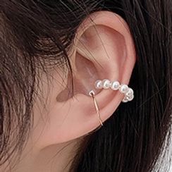 Bmuse - Faux Pearl Cuff Earring Bmuse - Faux Pearl Cuff Earring