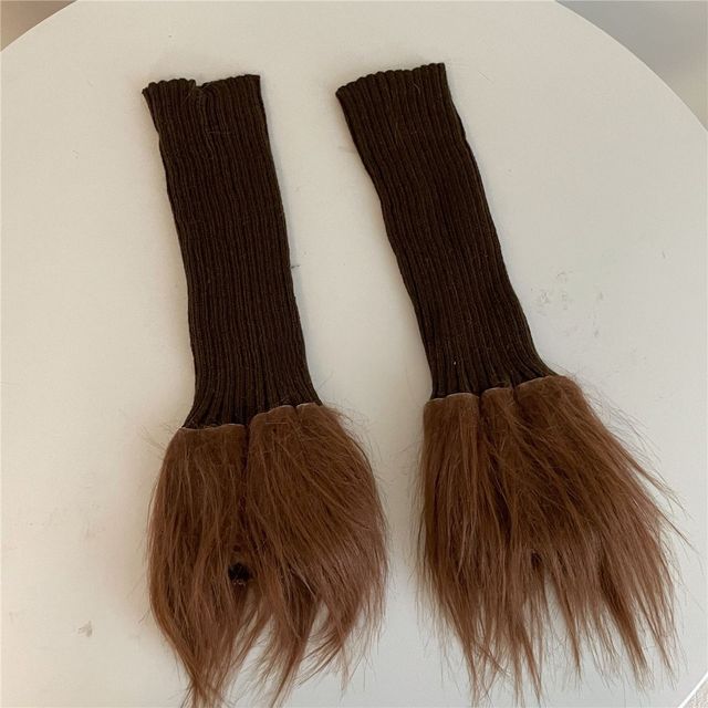 Fringed Plain Leg Warmer