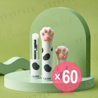 CATISS - Tuxedo Cat Paw Lip Balm Original Flavor & Colorless (x60) (Bulk Box)