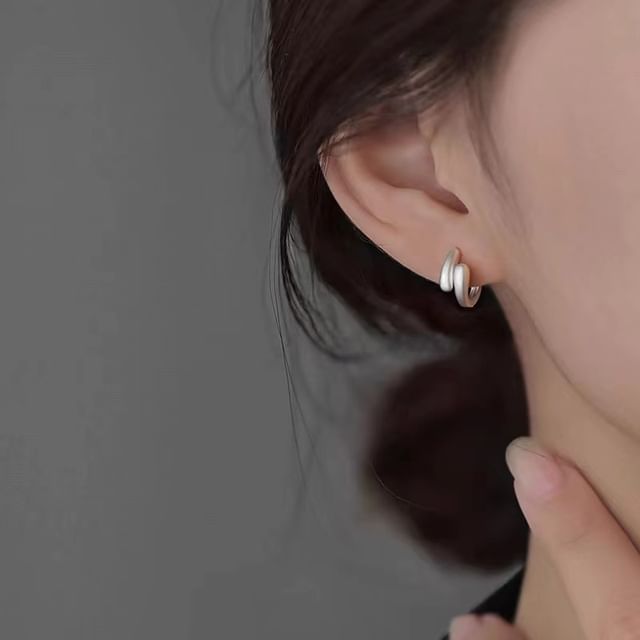 pexrl jewelry-925 Sterling Silver Geometry Drop Earring