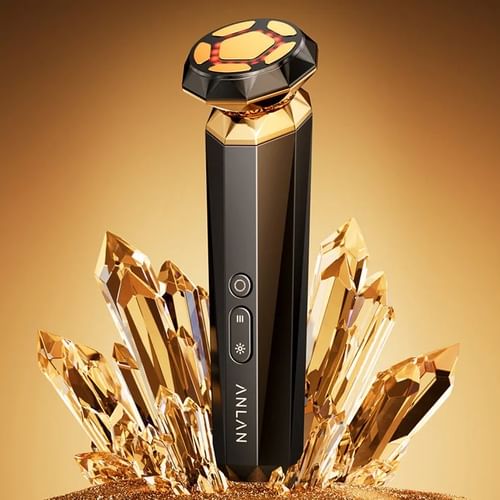 ANLAN Multipolar RF Facial Massager 18K Gold 9 IN 1 PRO
