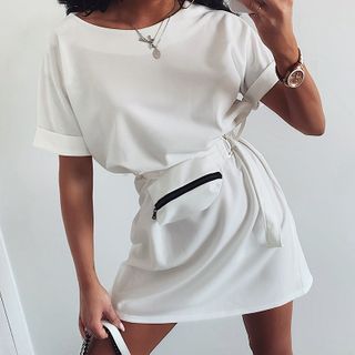 t shirt dress belt