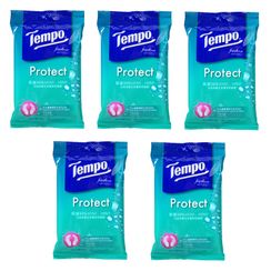 Tempo - Tempo抗菌倍護濕紙巾(10片裝/5包) Tempo - Tempo抗菌倍護濕紙巾(10片裝/5包)