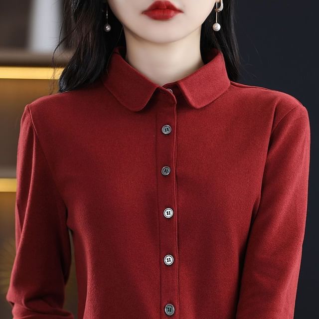 INEN-Long-Sleeve Plain Shirt