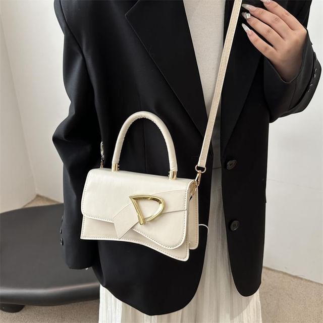 Indenis-Asymmetrical Flap Crossbody Bag