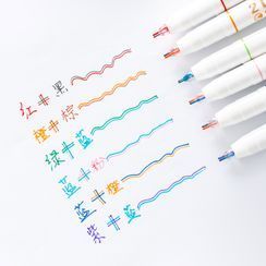 Miss Buchen - Dual Color Double Lined Marker Pen