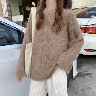 Jackalla - Fluffy Sweater | YesStyle