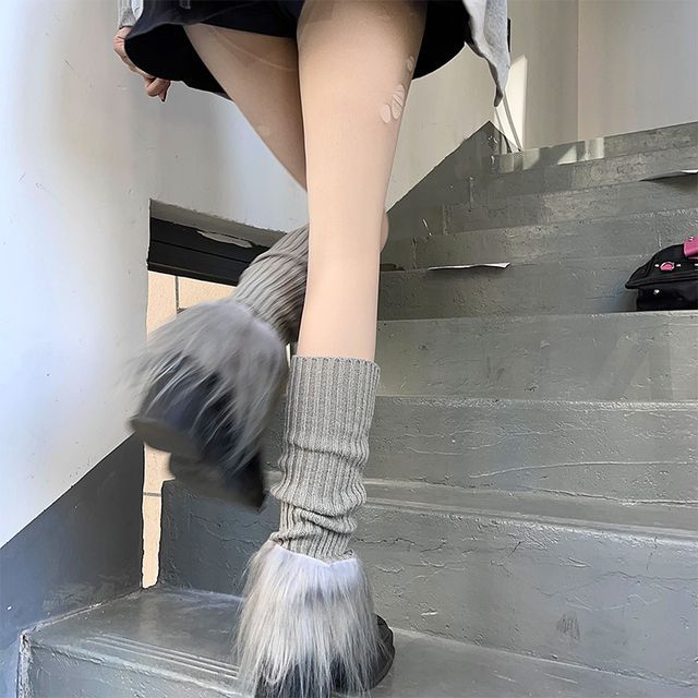 laceyleft - Fluffy Leg Warmers