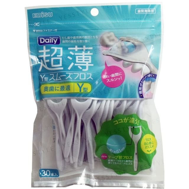 EBISU-Daily Ultra Thin Y-Shaped Smooth Floss