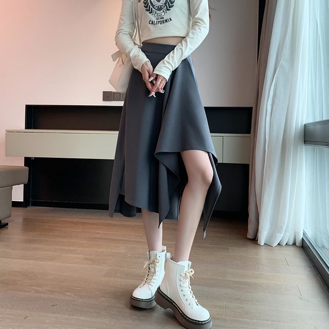 Lexama-Asymmetrical A-Line Skirt