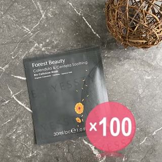 Forest Beauty - Calendula & Centella Soothing Bio Cellulose Mask (x100) (Bulk Box)