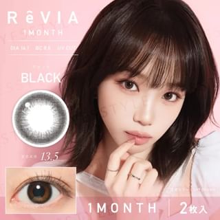 Candy Magic - ReVIA 1 Month Color Lens Black 2 pcs