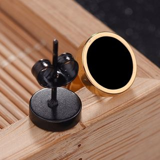 Soosina-Stainless Steel Disc Earring