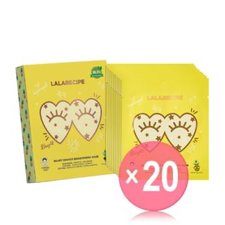 LALARECIPE - Heart Goggle Brightening Mask Set (x20) (Bulk Box)