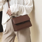 Kunado - Faux Leather Flap Cover Shoulder Bag