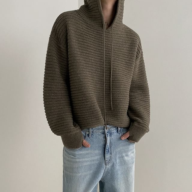 MRCYC-Long-Sleeve Plain Hooded Sweater