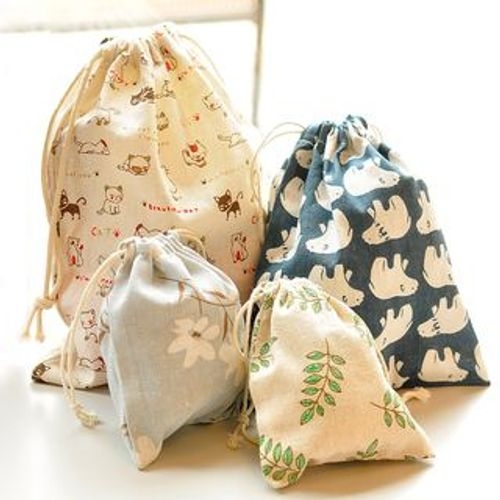 ASHIE - Print Drawstring Pouch (various designs) | YesStyle