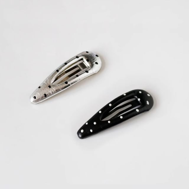 Allyrinta-Dotted Alloy Hair Clip