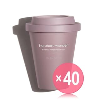 Haruharu WONDER - Black Rice 10 Hyaluronic Cream CUP TYPE (x40) (Bulk Box)