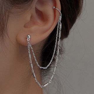 Chimerro-Stud Earring With Ear Cuff