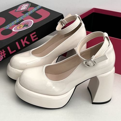 STEPUP - Platform Chunky Heel Mary Jane Shoes