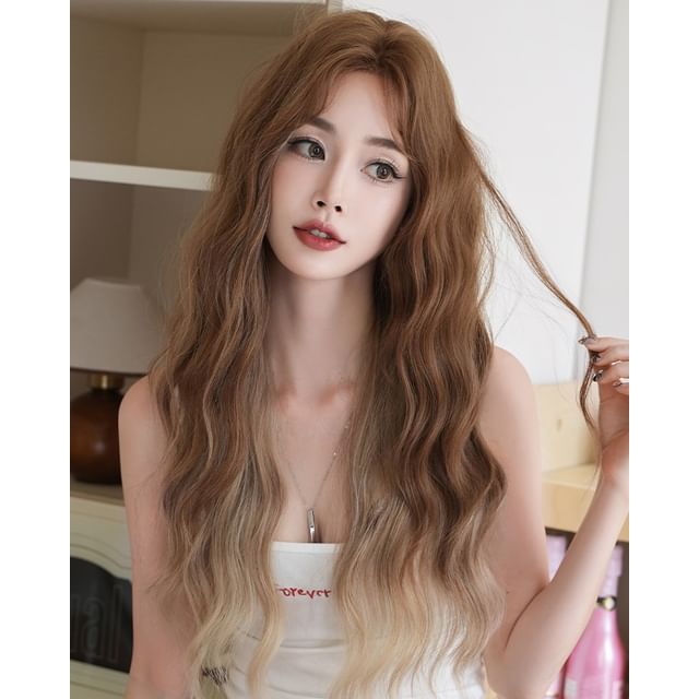 SEVENQ-Long Full Wig - Wavy Gradient