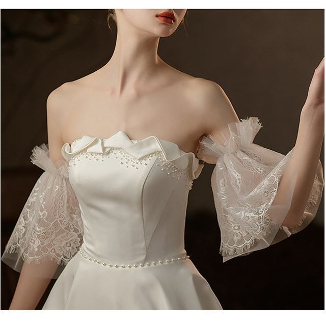 Shiondling - Lace Wedding Puffed Arm Sleeves | YesStyle
