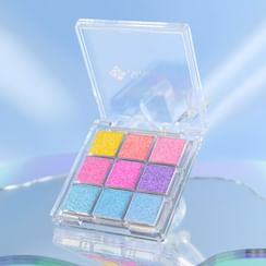 SheenEffect - 9 Colors Glittery Chameleon Eyeshadow Palette - Neon