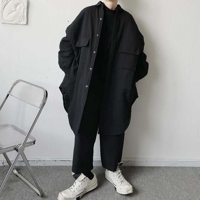 VEAZ-Long-Sleeve Padded Long Shirt