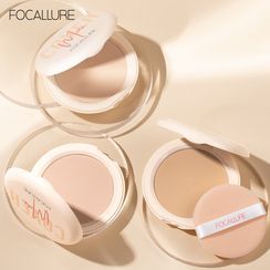 FOCALLURE - Covermax Two-way-cake Pressed Powder - 3 Colors